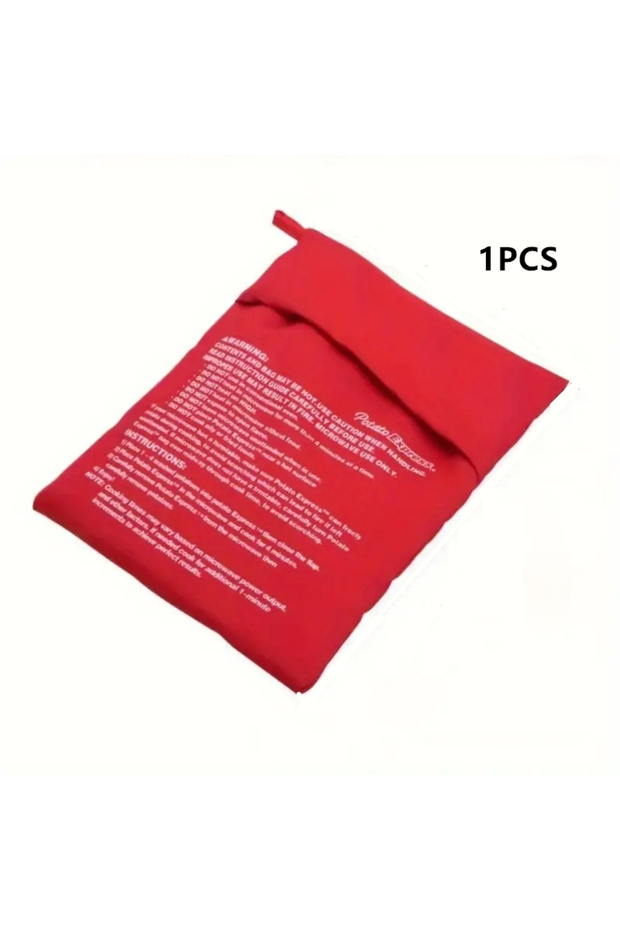 1pcs Kitchen Supplies Microwave Potato Bag Baked Potato Bag Red Pouch Cooking in Just 4 Minutes Cook