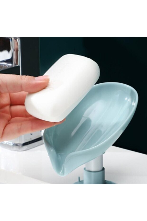 black and green 1pcs Soap Box Creative Draining Soap Storage Rack Punch Free Suction Cup Personalize