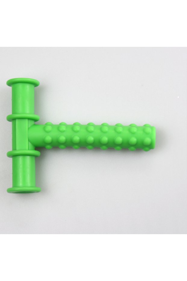 RU002 Green Kids Oral Speech Practice Teeth Massager Child Chewing Tube Tip Children for Speak Oral