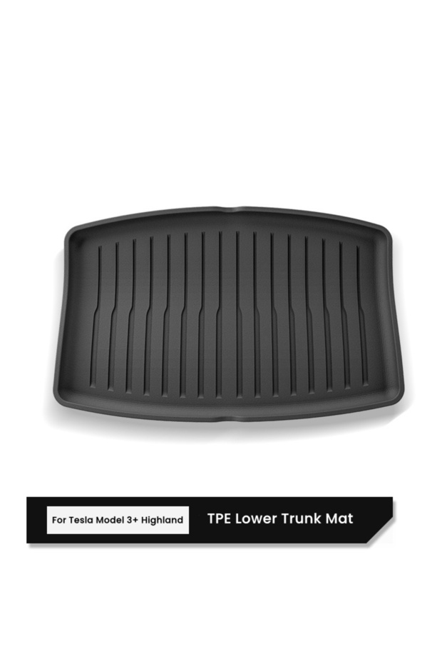 Lower Trunk Mat for Tesla Model 3+ Highland 2024-2026 Car Front Rear Trunk Mats TPE Lower Trun