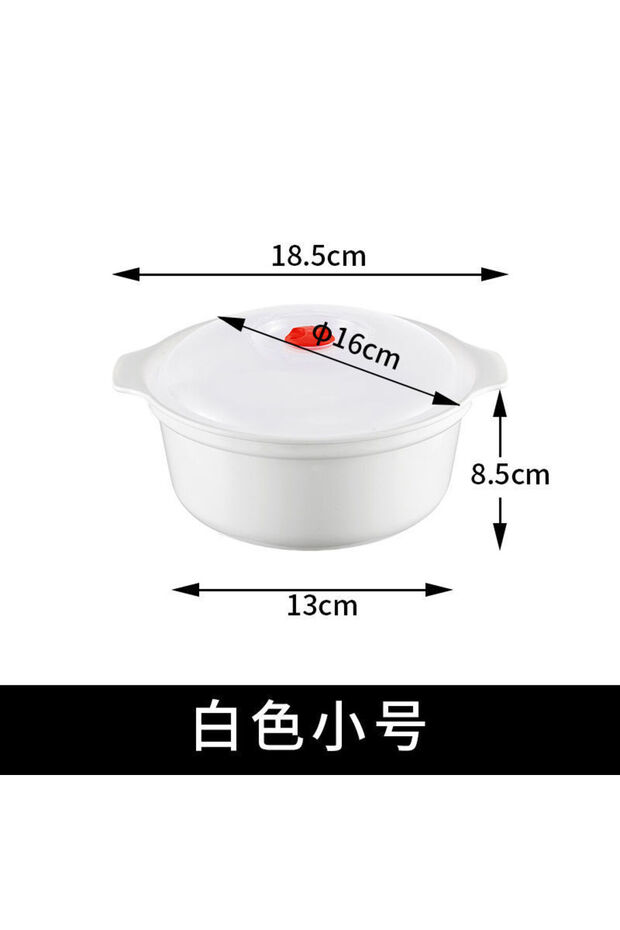 900ml Microwave Oven Special Box Heated Soup Pot Rice Steamed Hot Steamed Buns with Lid Eco-friendly
