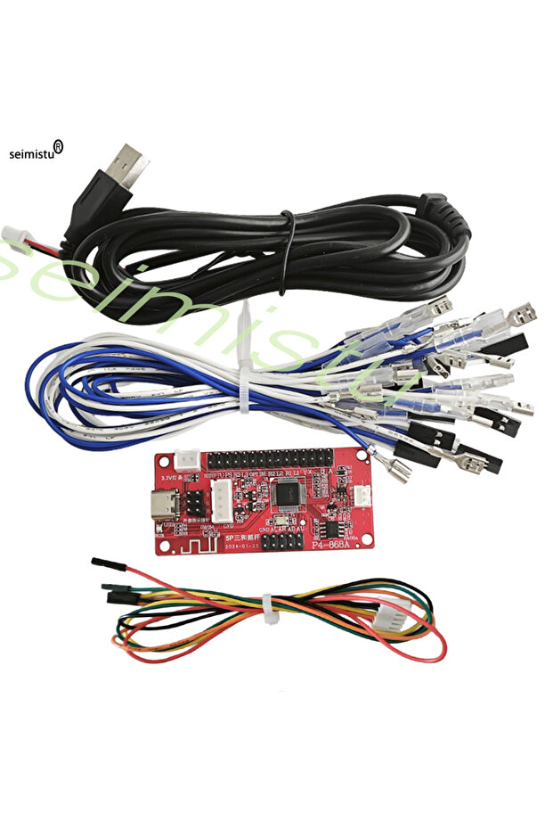 طقم واحد من لوحة PCB لمشفر التحكم بدون تأخير بتقنية البلوتوث 4.8 مم - 5 سنون، وحدة تحكم USB للألعاب بدون تأخير TO - 1