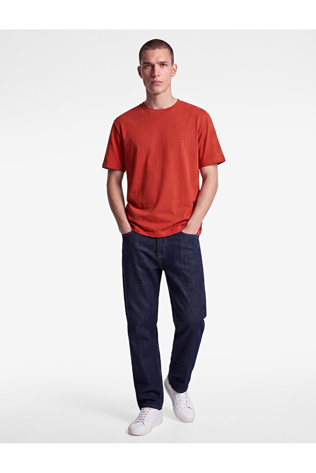 Cotton Crew Neck Short Sleeve Basic Oversize T-Shirt