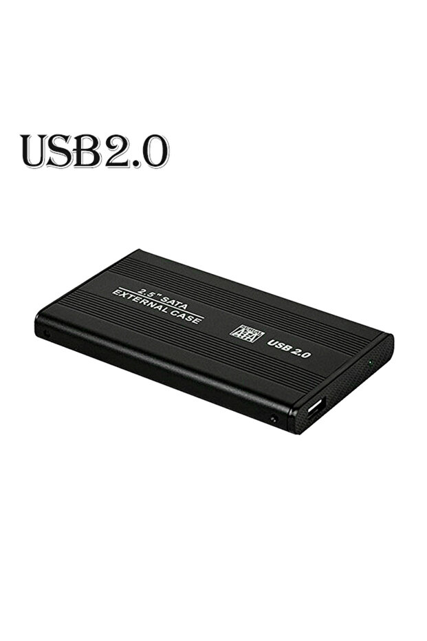 حافظة محمولة لمحرك الأقراص الصلبة UTHAI G18 USB3.0/USB2.0 بمنفذ USB2.0 - أسود، مقاس 2.5 بوصة، SATA3، علبة خارجية USB2.0