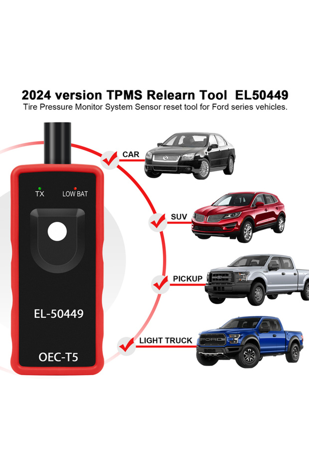 EL50449 TPMS Tire Pressure Monitor Sensor Scanner EL-50449 Activation Tool For Ford Lincoln Mercu...