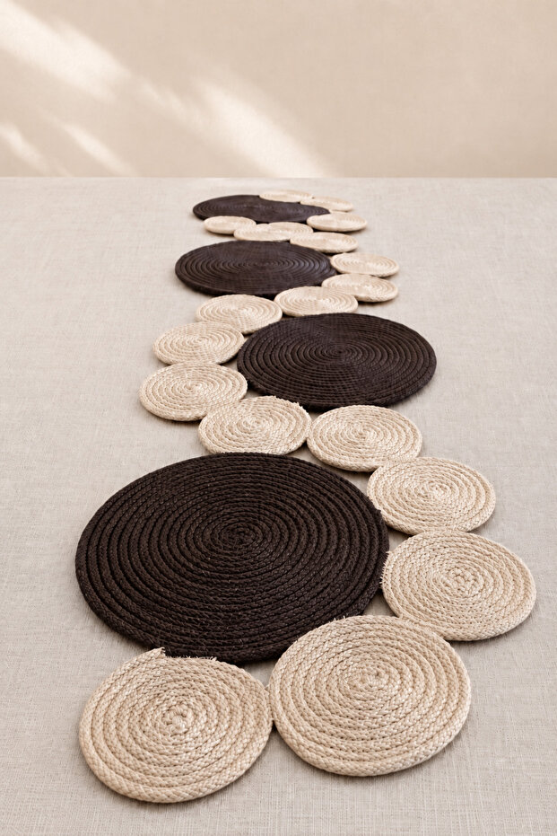 Dark-Brown Mink Runner / Table / Console/Coffee Table Cover/ Multi-Purpose Cover/ Table Protector 140/35cm