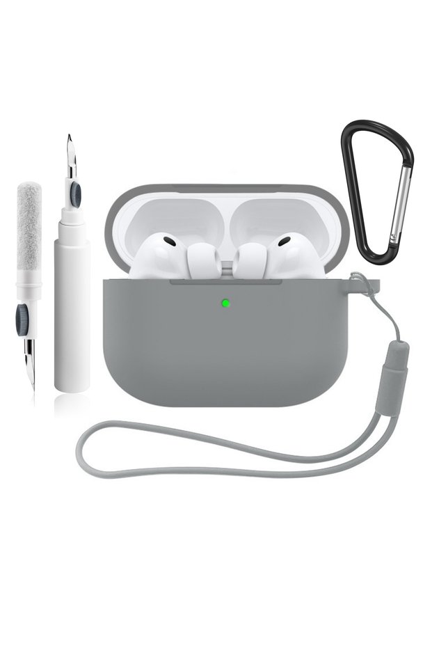 for AirPods Pro 3 Gray Soft Silicone for AirPods Pro 3 Earphone Case Protective Cover for Apple AirP