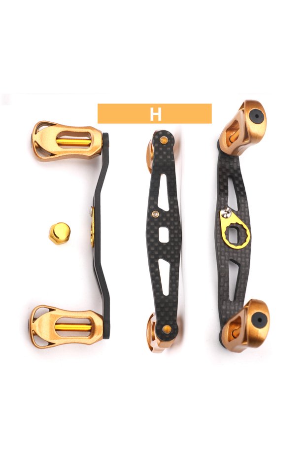 H.Golden ROLLFISH Fishing Reel Handle Rocker Arm Carbon Fiber Light Weight 19-29g Ergonomic Design M