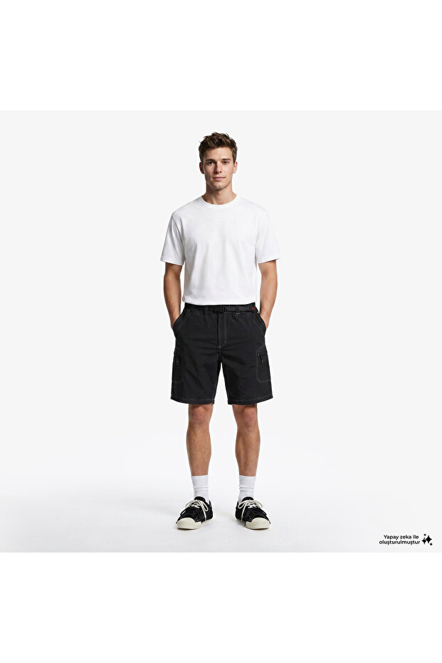 Nylon Cliff Men's Black Shorts