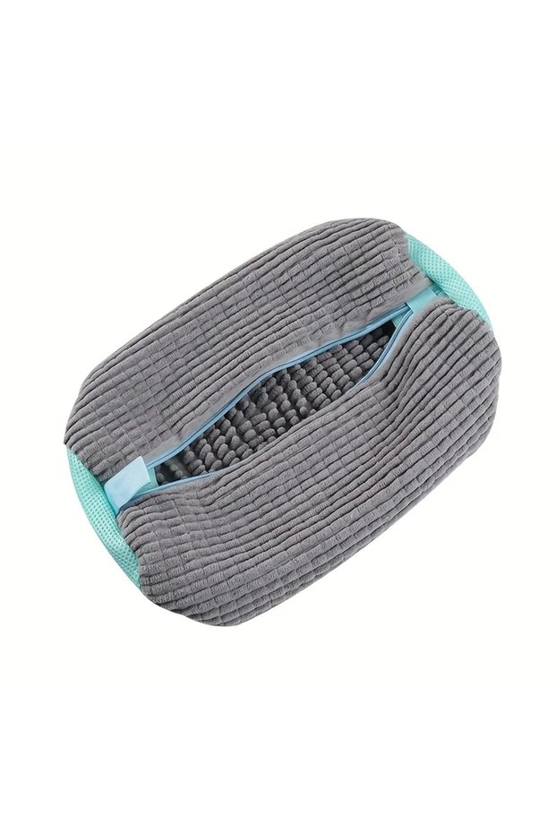 Light Grey Durable Shoe Washing Machine Bag or brush for All Shoe Types,Ideal for Sneakers and Casua