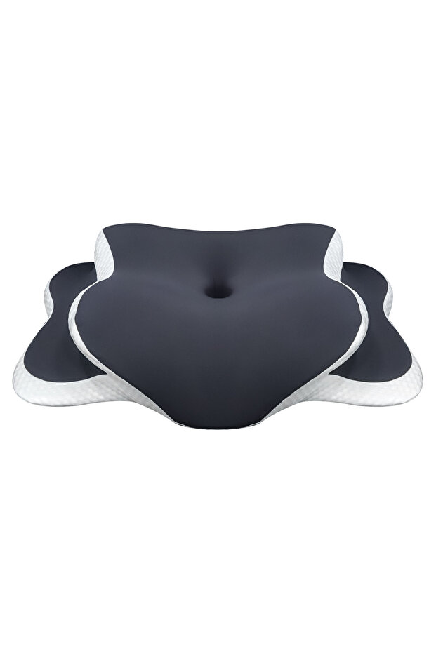 Grey Memory Foam Pillow Cervical Pillow Neck Pain Relief Contour Ergonomic Orthopedic Neck Support f