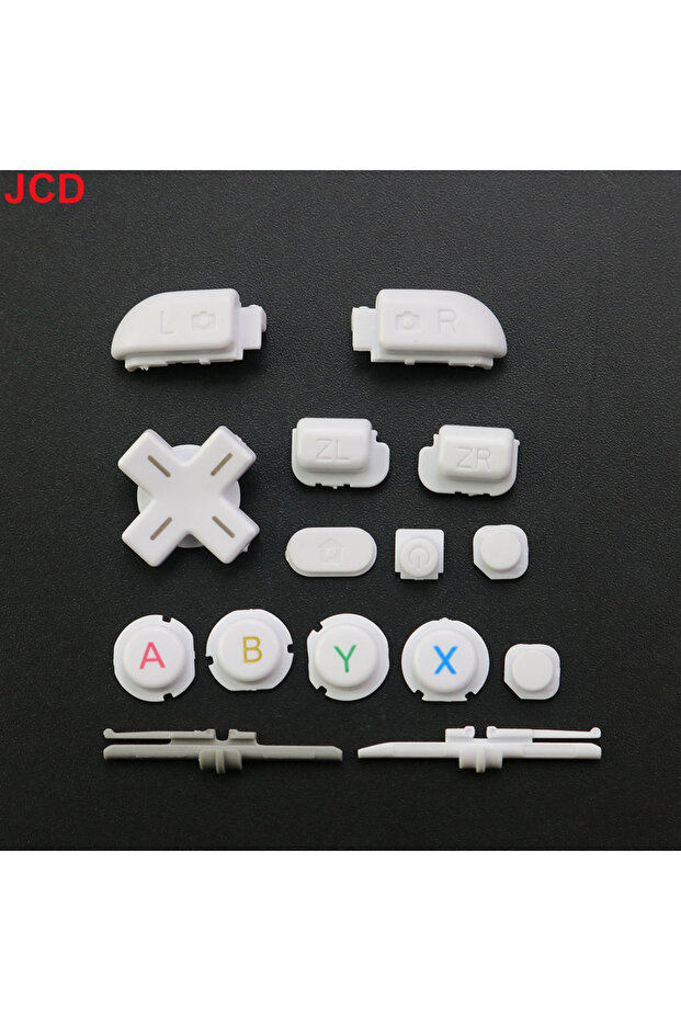 White JCD 1Set For New 3DS XL 3DS LL Host Full Set Complete D Pad A B X Y L R ZL ZR Home ON OF Power
