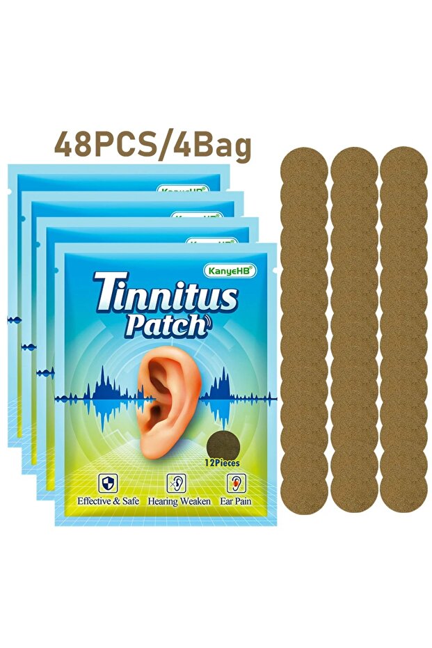 48pcs 12/48PCS Tinnitus Patches Improves Migraine Earache Hearing Loss Treatment Alleviate Natural H
