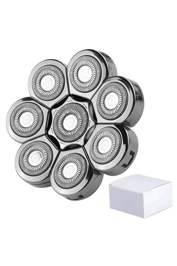 8 Blades Head Silver Replaceable 3D 4D 5D 6D 7D 8D 9D Floating Electric Shaver Head Spare Nose Trimm
