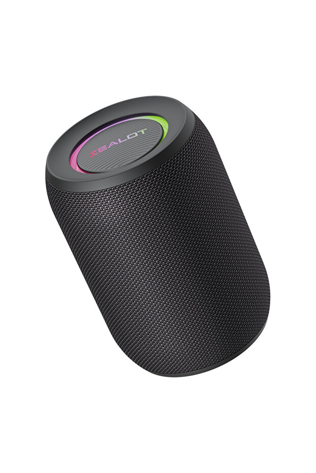 Black Zealot-S32PRO Powerful Bluetooth Speaker, Bass Wireless, LED Light, Outdoor Speakers, Subwoofe