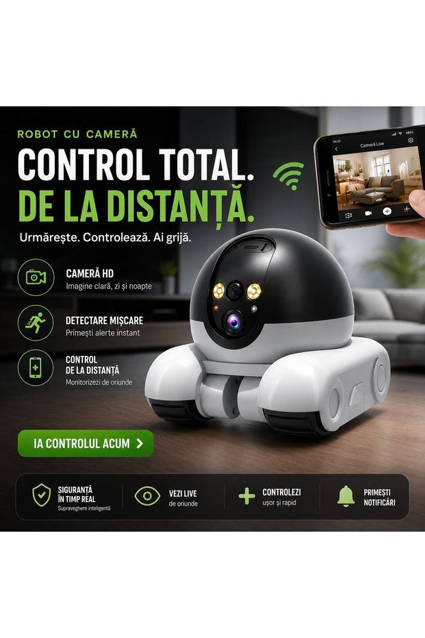 ROBOT WITH CAMERA AND WHEELS (RO-V01)