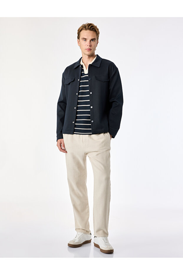 Cotton Pocketed Waist-Tie Pants