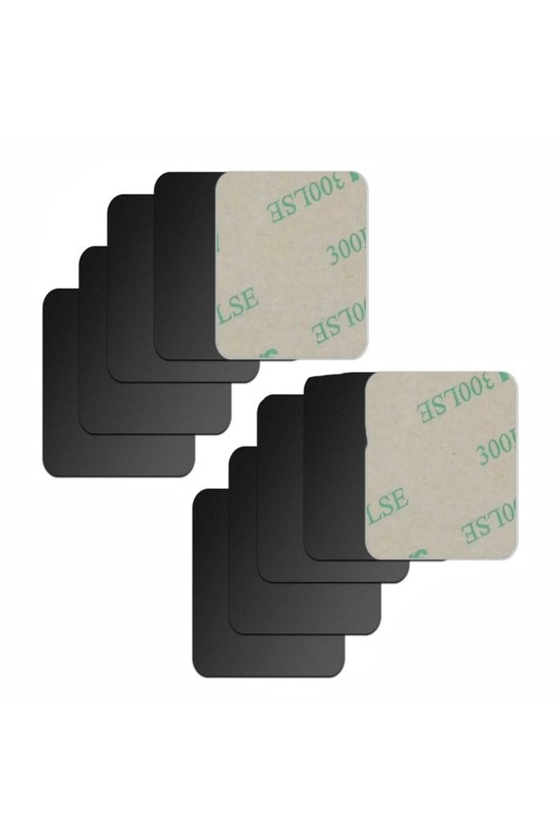 10pcs Black 35x45mm Magnetic Metal Plate For Car Phone Holder Universal Iron Sheet Disk Sticker Moun