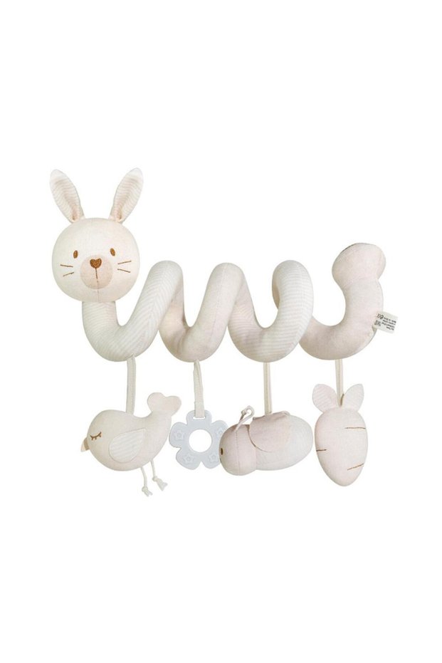 A Stroller Hanging Toy Plush Soft Cartoon Animals Newborn Sensory Toy Gifts Detachable Spiral Stroll