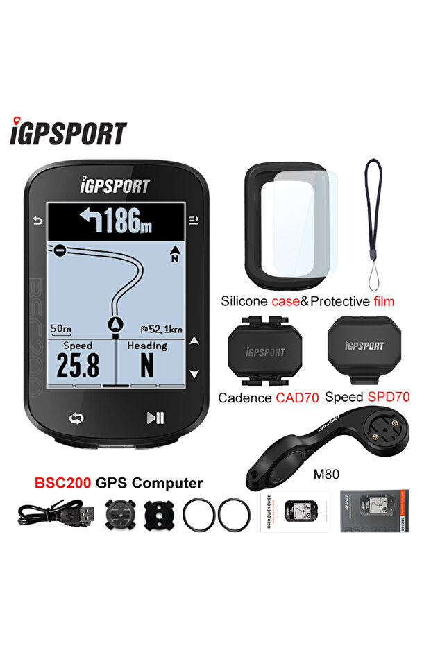 BSC200 CAD70 SPD70 BSC200 كمبيوتر دراجة GPS لاسلكي عداد سرعة دراجة