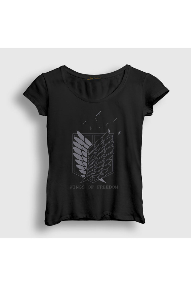 Women's Black Survey Anime Attack On Titan T-shirt124901tt