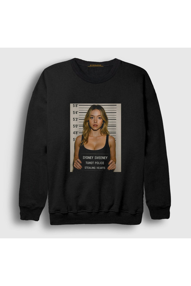 Unisex Black Stealing Hearts Sydney Sweeney Sweatshirt 594578Tt