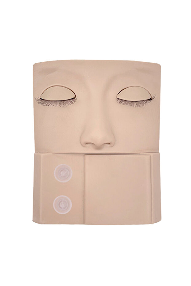 02 New Silicone Head Training Mannequin with Removable Eyes Practice Head Model For Eyelash Extensio