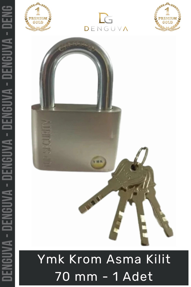# Asmakilit Ymk Heavy Duty Hardened Steel Stainless Safe Outdoor Chrome Padlock 70 mm
