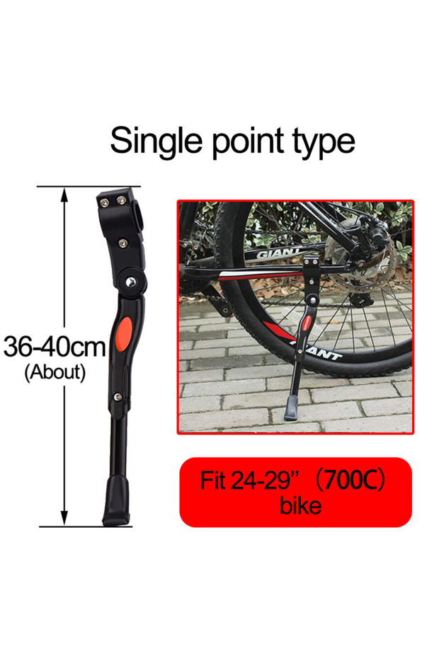 Single point type Universal Bicycle Kickstand Adjustable Road Mountain Kick Stand Ultralight Aluminu