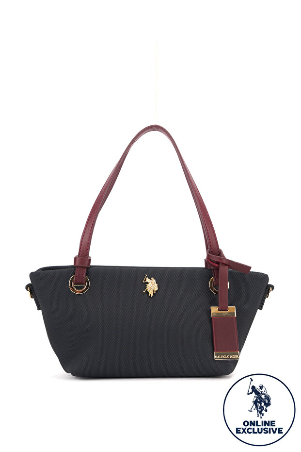 Navy Blue-Claret Red Women's Shoulder Bag Us26273