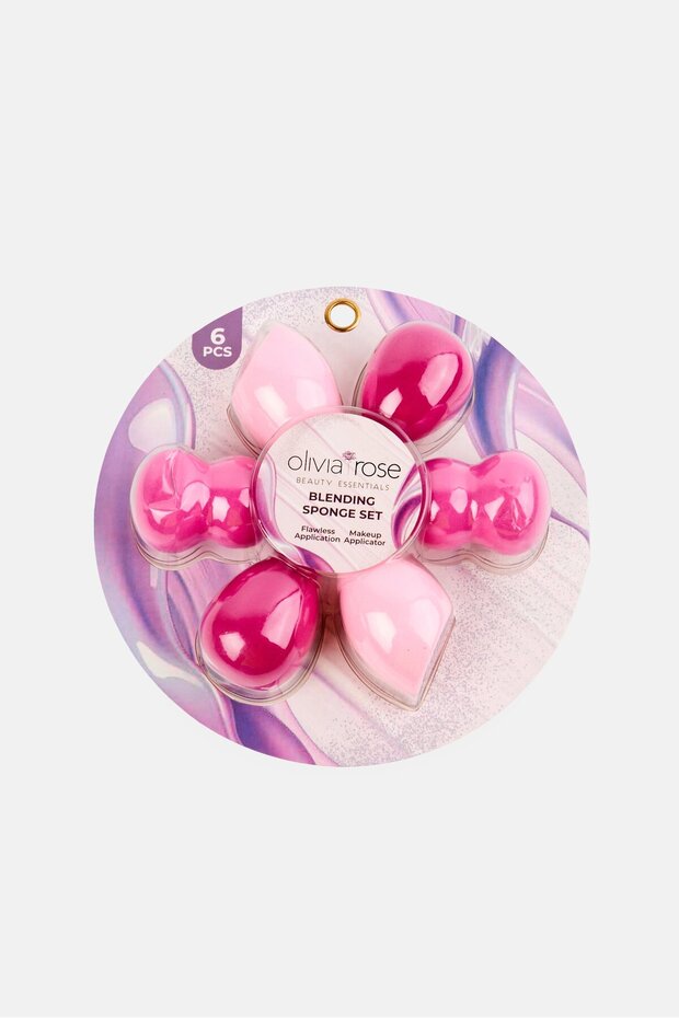 6 Pieces Blending Sponge Set, Multiclolor