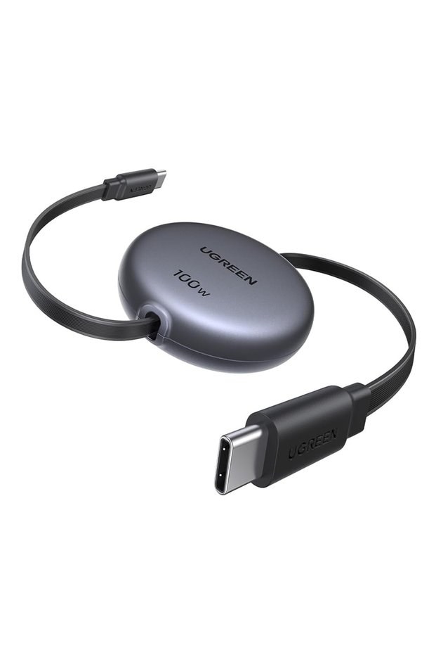 - Data Cable (L531) - Type-C to Type-C, Retractable, Fast Charging, PD 3.0, 100W, E-maker