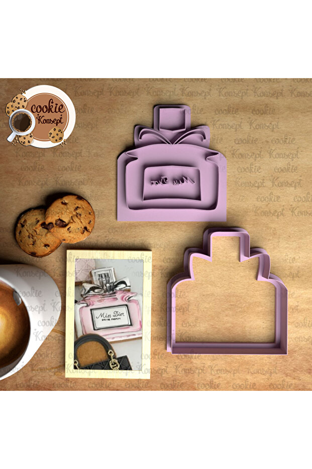 Fashion Concept Perfume # 2 Cookie Mold Set | Play Dough, Sugar Dough, and Clay Compatible