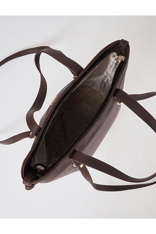 Monogram Pattern Shoulder Bag Bitter Brown - 6
