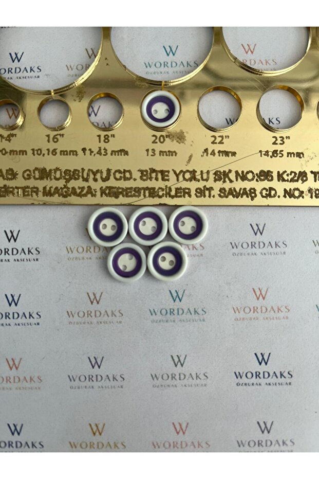 20 Size Polyester 50 Buttons - 2