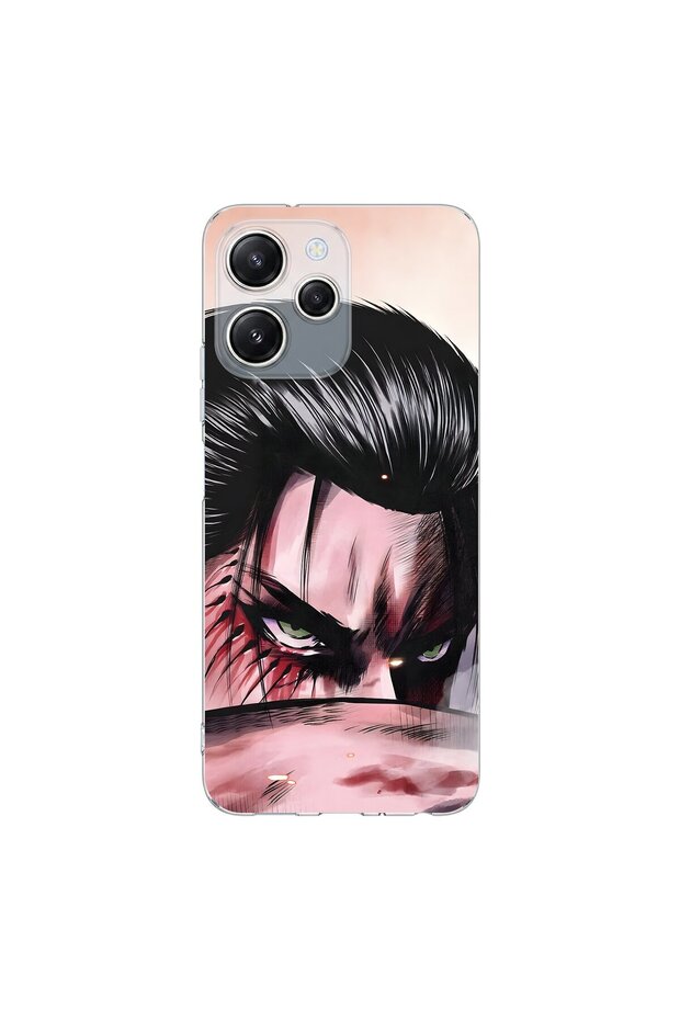 Redmi 12 Compatible Anime 1/2 Design Transparent Case