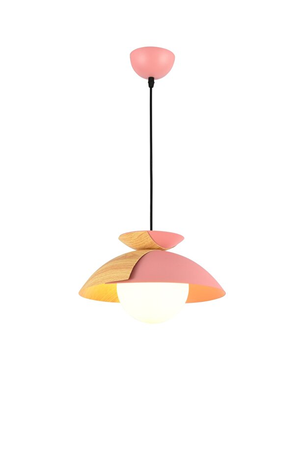 Modern Lighting, Single Pendent, Light, Kids light pendent, Pink Color 36x100 cm, Suitable for bedroom, kitchen, kids room, Adjustable height