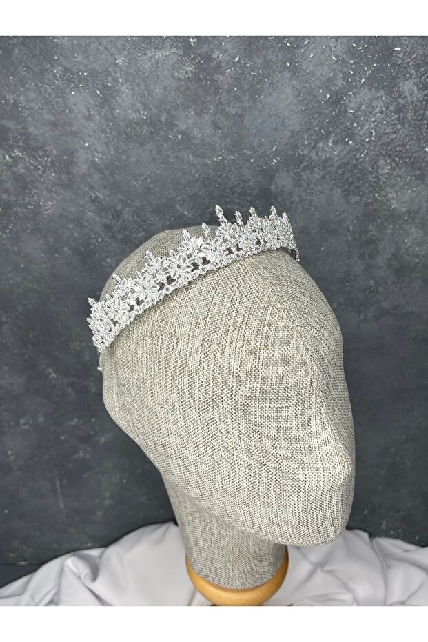 Eye-Catching Zircon Stone Bridal Crown Evening Dress Wedding Hair Accessory