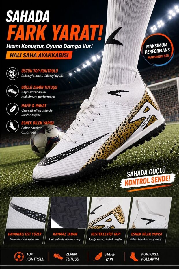 Air Superfly Semi-Professional Sock Soccer Turf Shoes