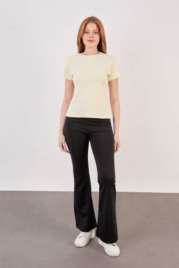 Short Sleeve Basic Bluz - 8