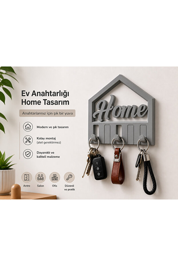 Home Keychain – Home Design Style and Modern 11 × 11 cm
