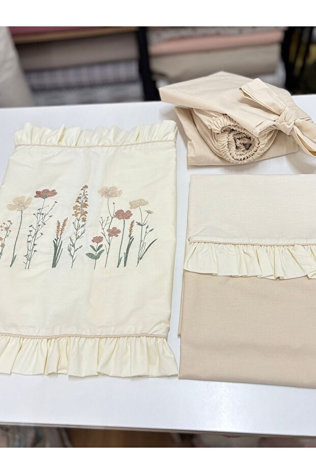 100% Cotton Oeko-Tex Certified Embroidered Baby Bedding Set