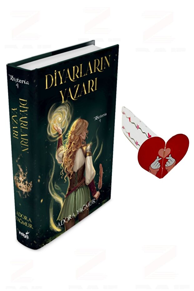 Diyarların Yazarı – Wisteria 4-Volume-Set-Special Design Heart Bookmark Gift