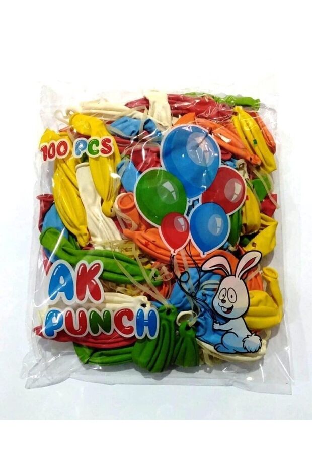 Mixed Balloon Elastic 100 Pieces