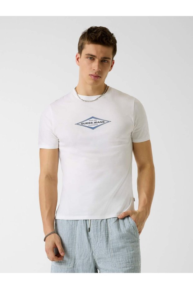 baskılı logo T-Shirt