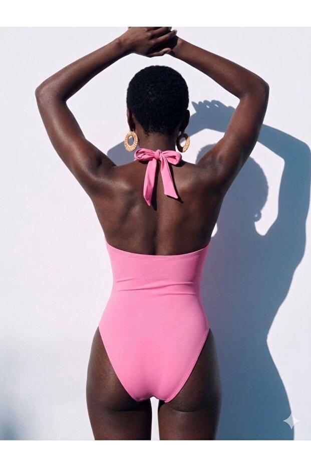 Drawstring Detailed Swimsuit - 2