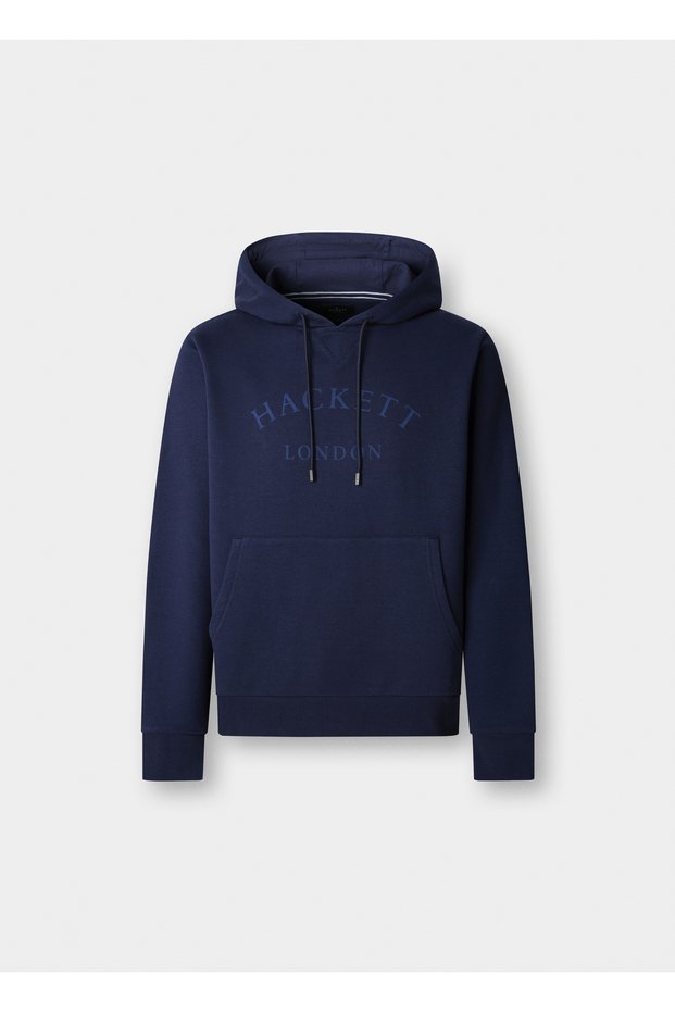 Blue Cotton Blend Men Premium Sweatshirt