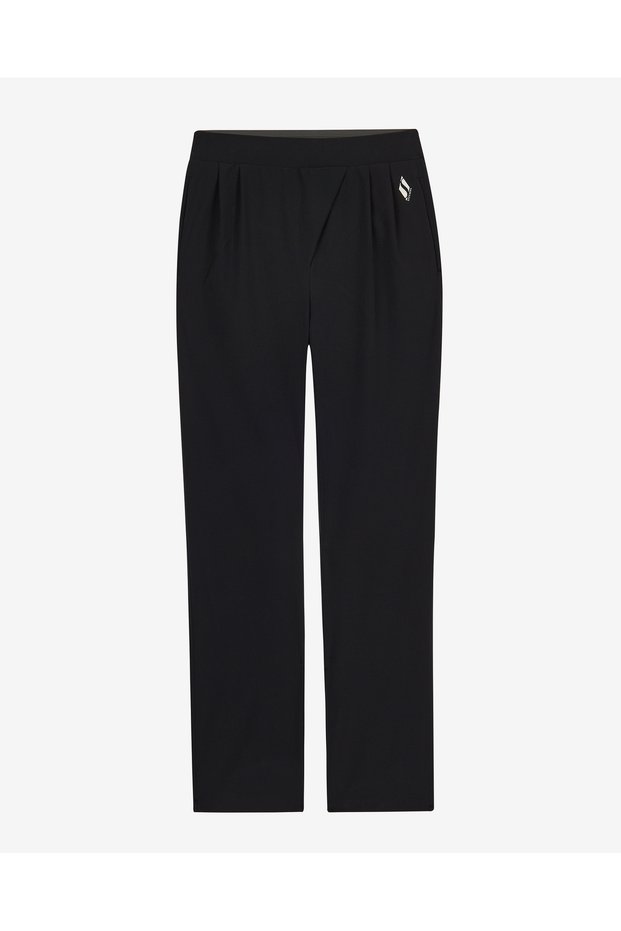 W micro wide leg pant women's black pants s2510121-3817