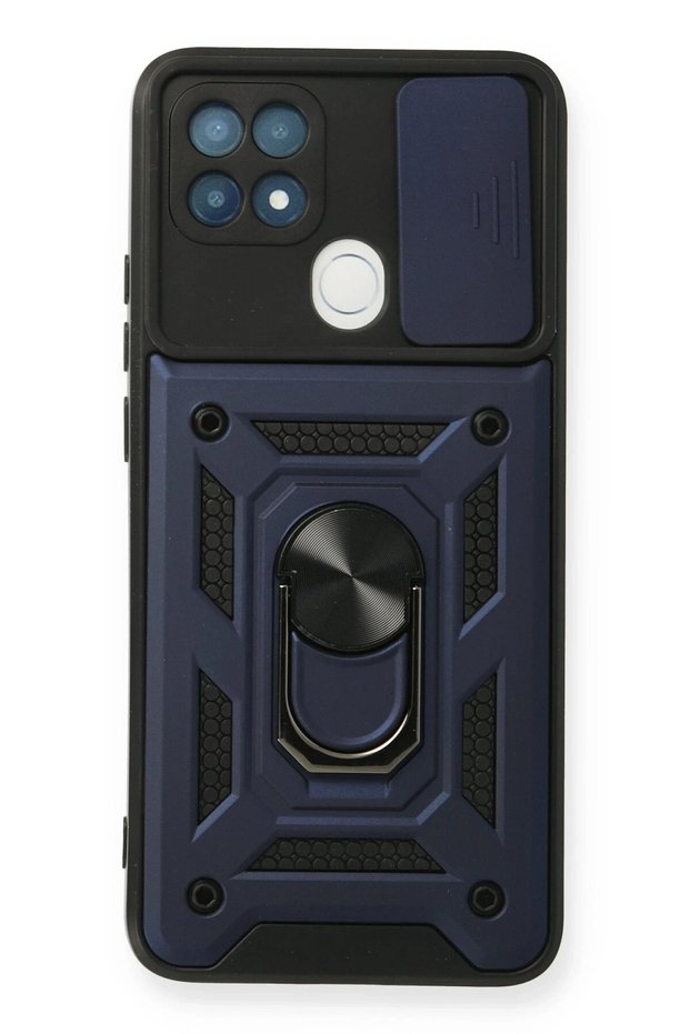 Ilkeshop New A15 Case with Pars Lens Ring Silicone (192809) - Navy Blue