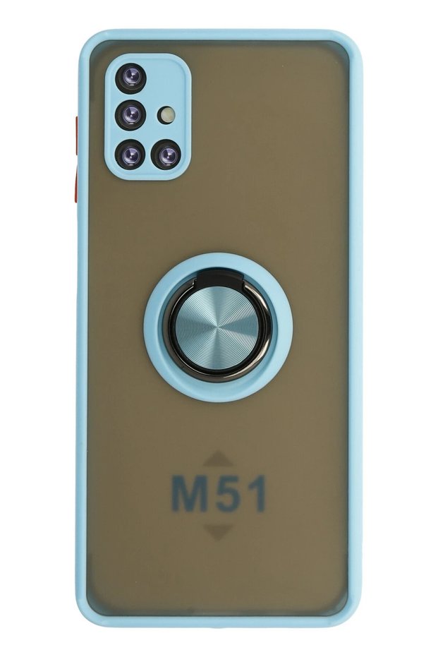 Ilkeshop New Galaxy M51 Case Montreal Silicone Cover with Ring - (200557) Is It Ice?